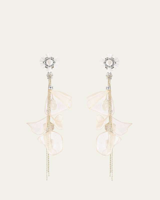 White Pearl Drop Earrings